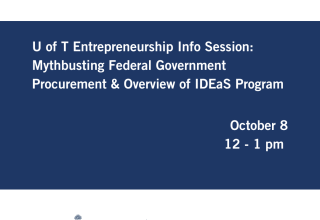 U of T Entrepreneurship Info Sessions event graphic